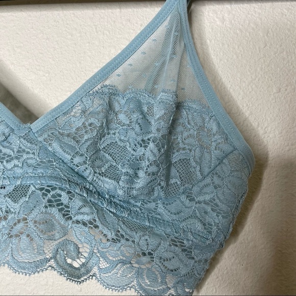 Bootybag The Kara Blue Lace Bralette - Picture 4 of 5